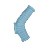 VIBRATING RIBBED SLEEVE-BLUE